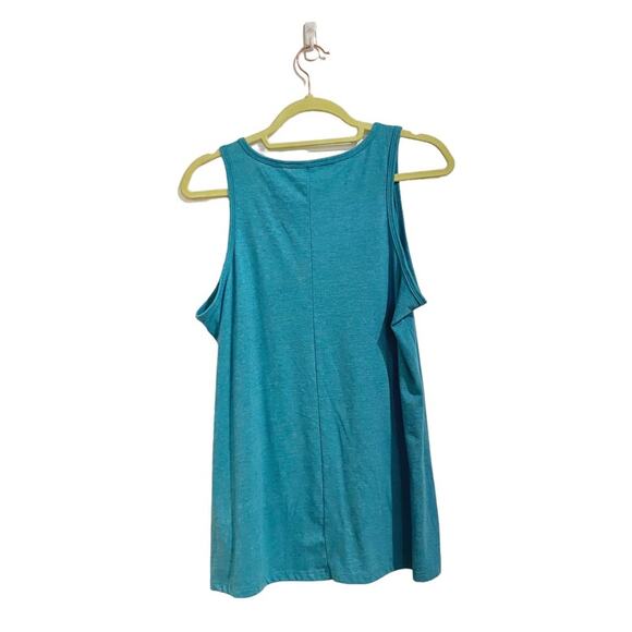 Torrid Teal Everyday No Worries Here Graphic Tank Sz 10 - Picture 9 of 11